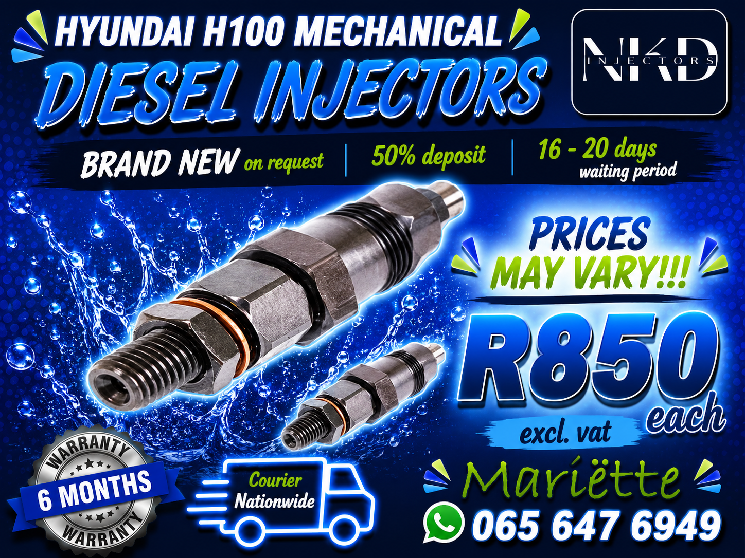 HYUNDAI H100 INJECTORS - Private Seller HYUNDAI H100 INJECTORS - Private Seller