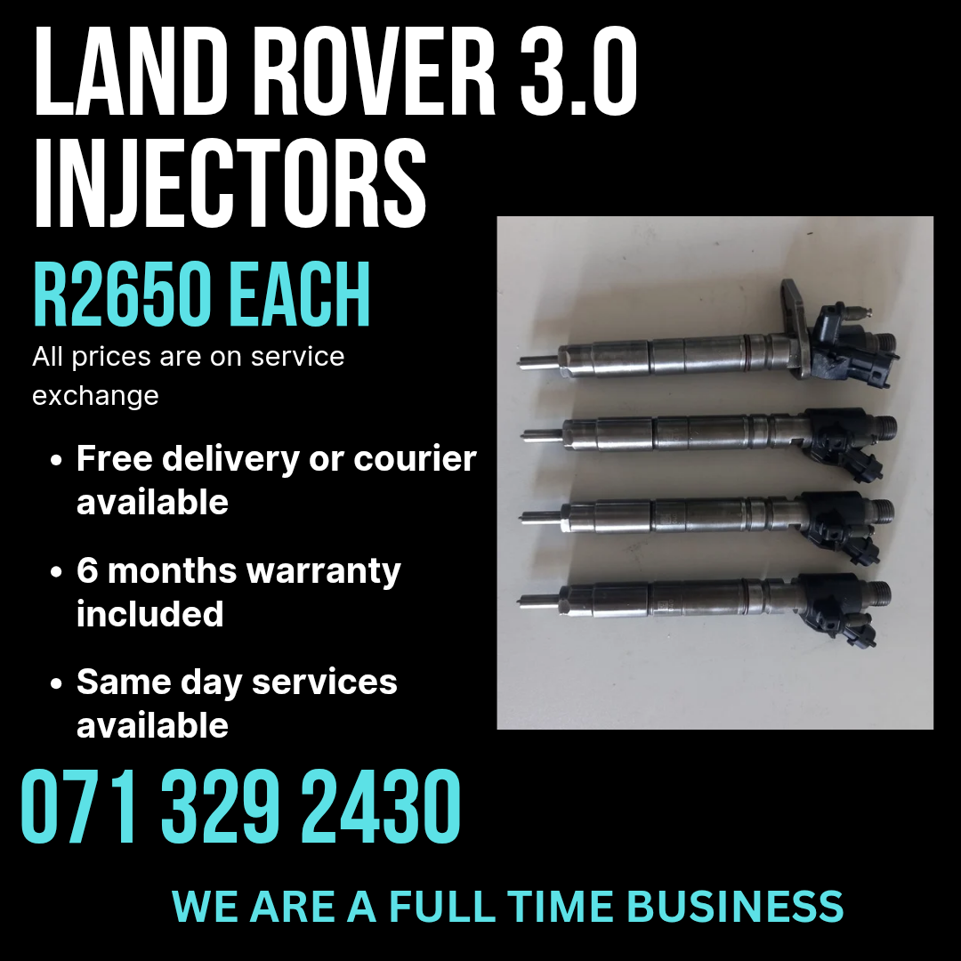 LAND ROVER 3.0 INJECTORS FOR SALE WITH WARRANTY INCLUDED - Private Seller LAND ROVER 3.0 INJECTORS FOR SALE WITH WARRANTY INCLUDED - Private Seller