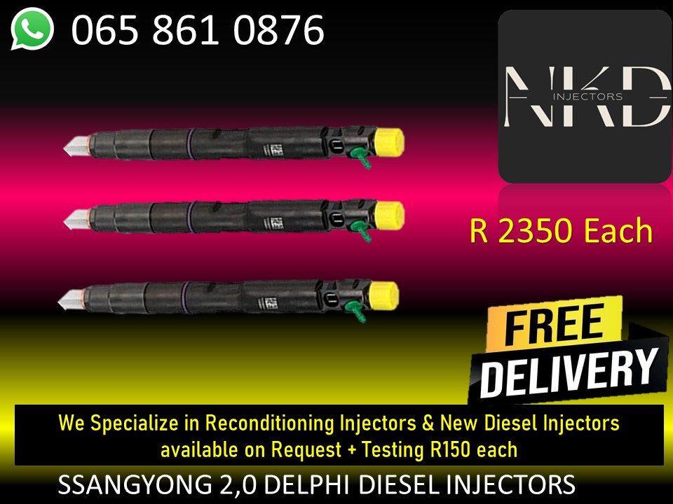 SSANGYONG 2.0 DELPHI COMMON RAIL DIESEL INJECTORS FOR SALE - Private Seller SSANGYONG 2.0 DELPHI COMMON RAIL DIESEL INJECTORS FOR SALE - Private Seller
