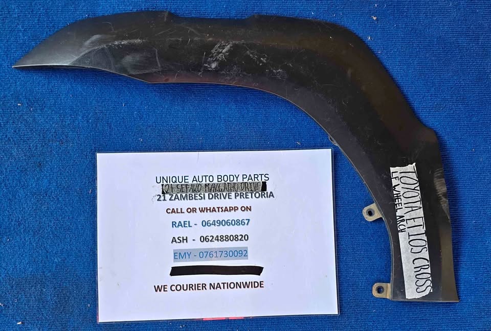 Toyota Etios Cross Left Front Wheel Arch - Private Seller Toyota Etios Cross Left Front Wheel Arch - Private Seller