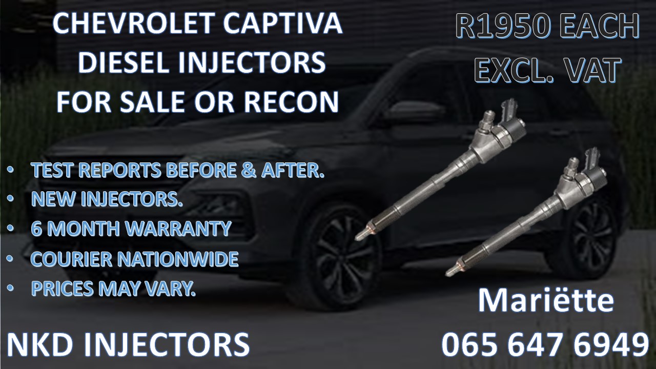 TRUSTED WORKMANSHIP CHEVROLET CAPTIVA BOSCH DIESEL INJECTORS - Private Seller TRUSTED WORKMANSHIP CHEVROLET CAPTIVA BOSCH DIESEL INJECTORS - Private Seller
