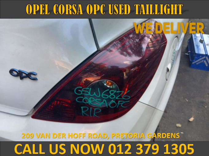 OPEL CORSA OPC 2012 USED TAILLIGHT FOR SALE - Private Seller OPEL CORSA OPC 2012 USED TAILLIGHT FOR SALE - Private Seller