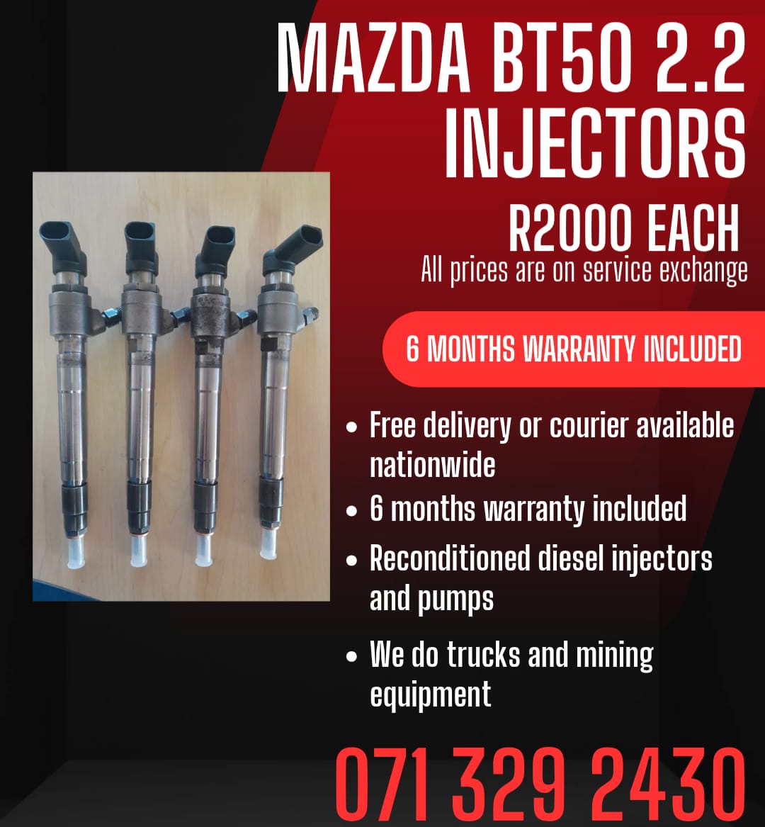 MAZDA BT50 2.2 INJECTORS FOR SALE WITH WARRANTY - Private Seller MAZDA BT50 2.2 INJECTORS FOR SALE WITH WARRANTY - Private Seller