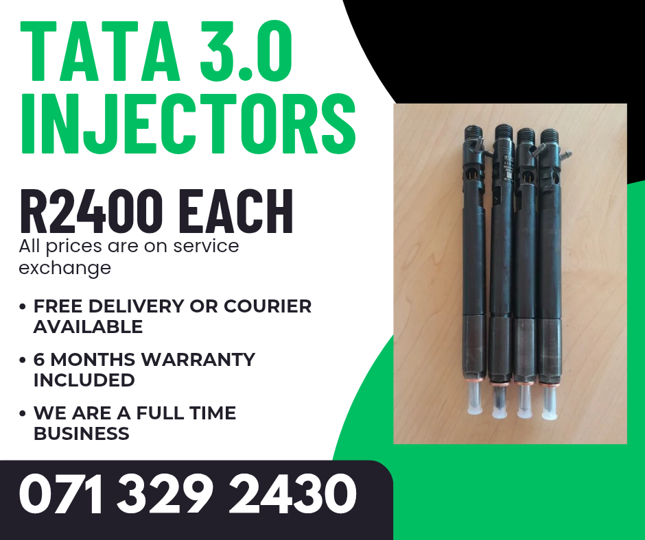 TATA 3.0 DIESEL INJECTORS FOR SALE WITH WARRANTY - Private Seller TATA 3.0 DIESEL INJECTORS FOR SALE WITH WARRANTY - Private Seller