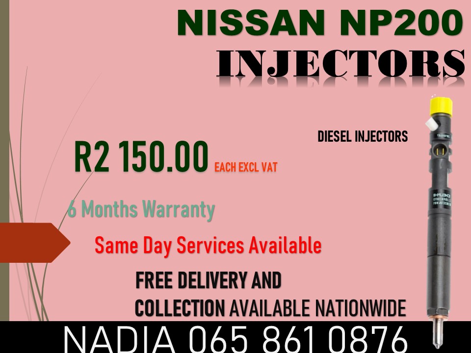 NISSAN NP200 DIESEL INJECTORS FOR SALE - Private Seller NISSAN NP200 DIESEL INJECTORS FOR SALE - Private Seller
