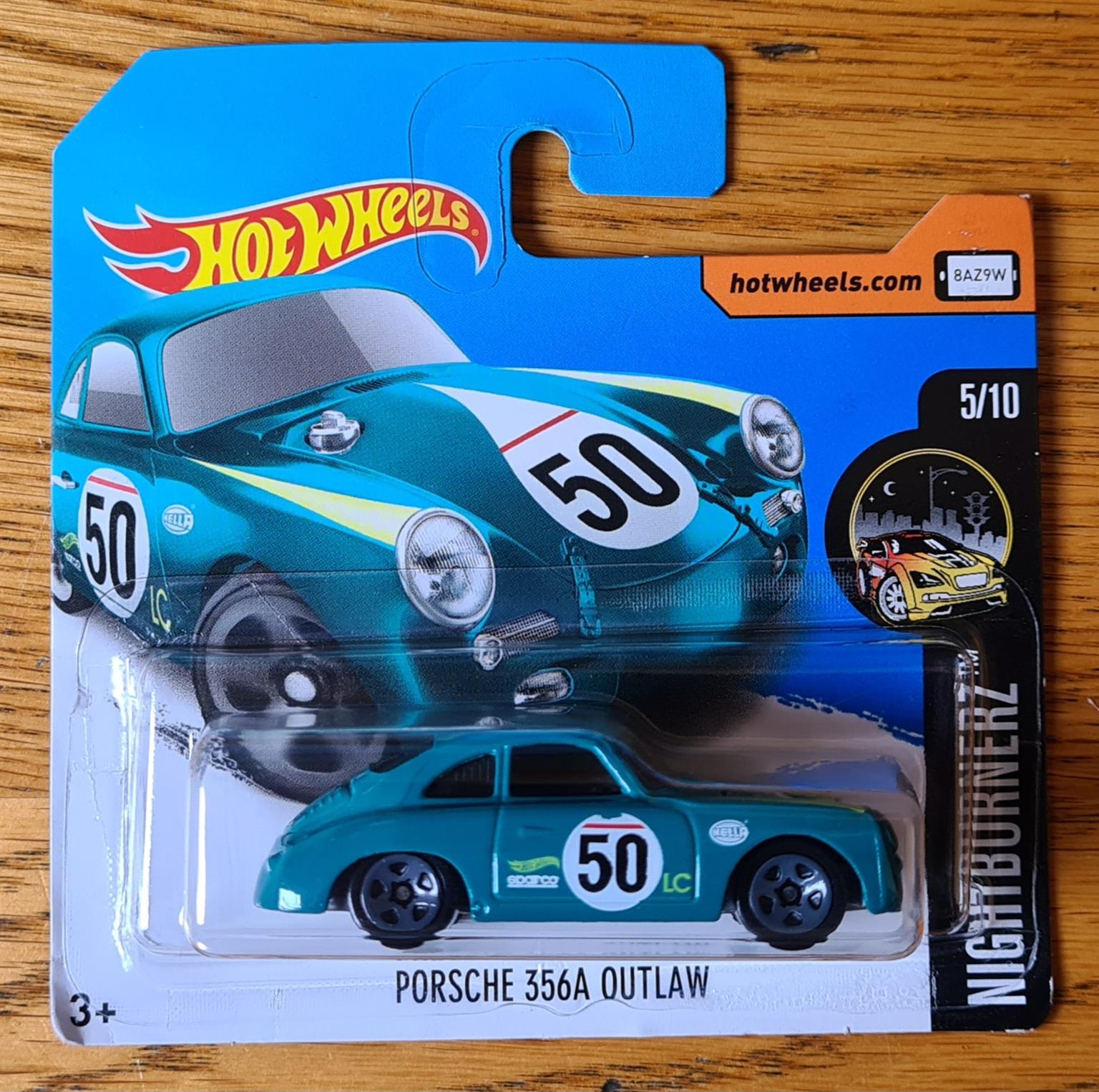 2015 Mattel Hot Wheels Nightburnerz 5/10 Porsche 356A Outlaw 325/365 Collectors 2015 Mattel Hot Wheels Nightburnerz 5/10 Porsche 356A Outlaw 325/365 Collectors