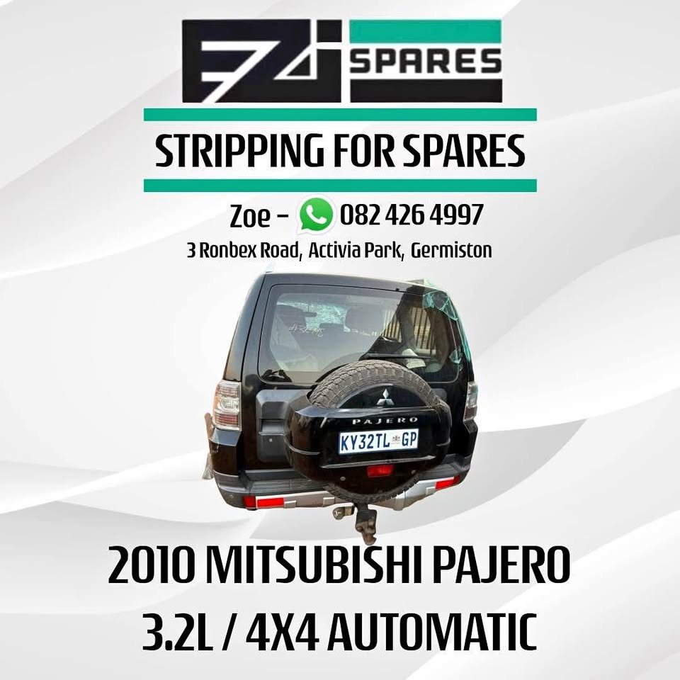 2010 Mitsubishi pajero 3.2 automatic stripping for spares - Private Seller 2010 Mitsubishi pajero 3.2 automatic stripping for spares - Private Seller