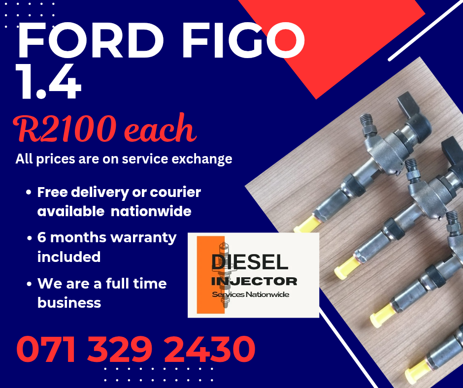 FORD FIGO 1.4 DIESEL INJECTORS FOR SALE WITH WARRANTY - Private Seller FORD FIGO 1.4 DIESEL INJECTORS FOR SALE WITH WARRANTY - Private Seller