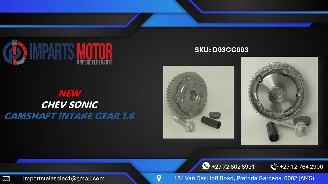 CHEV SONIC INTAKE CAMSHAFT GEAR 1.6 FOR SALE - Private Seller CHEV SONIC INTAKE CAMSHAFT GEAR 1.6 FOR SALE - Private Seller