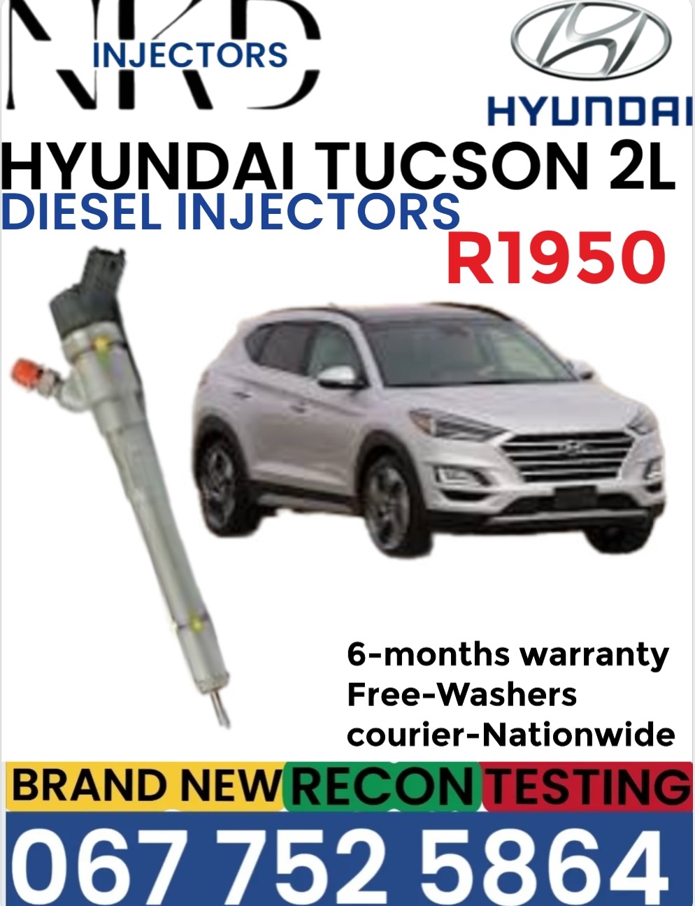 Hyundai Tucson 2L Diesel Injectors - Private Seller Hyundai Tucson 2L Diesel Injectors - Private Seller