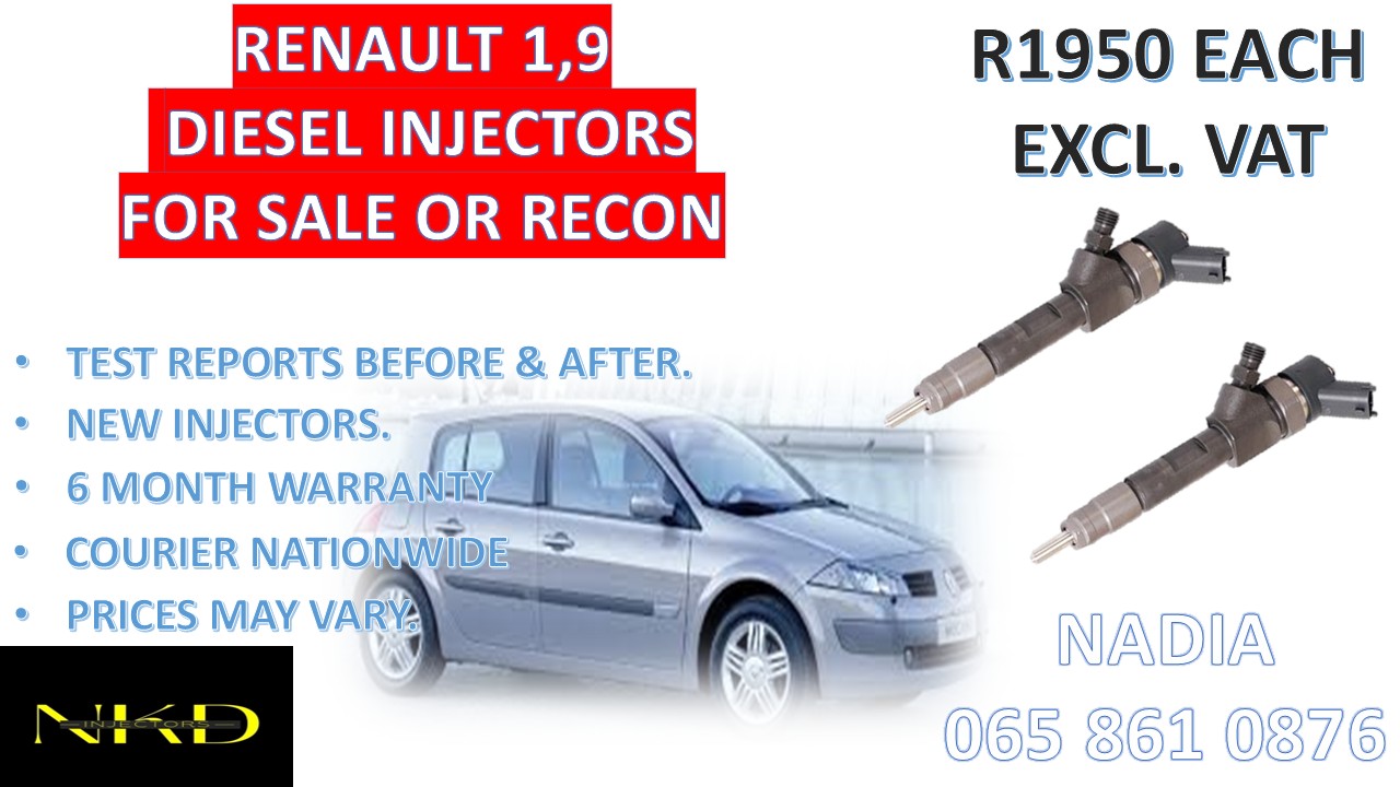 DIESEL INJECTORS FOR SALE FOR RENAULT 1,9 - NATIONWIDE - Private Seller DIESEL INJECTORS FOR SALE FOR RENAULT 1,9 - NATIONWIDE - Private Seller