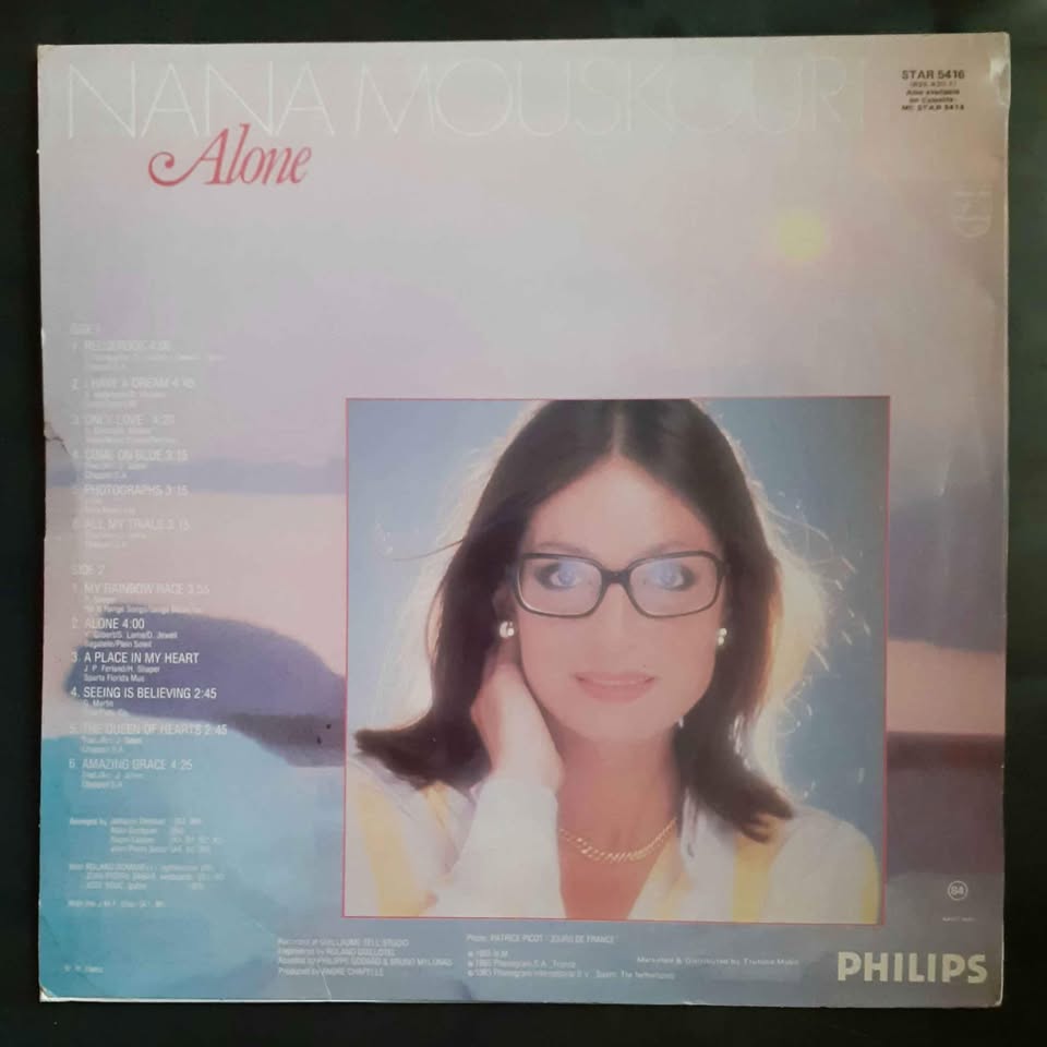 Nana Mouskouri - Alone LP Record