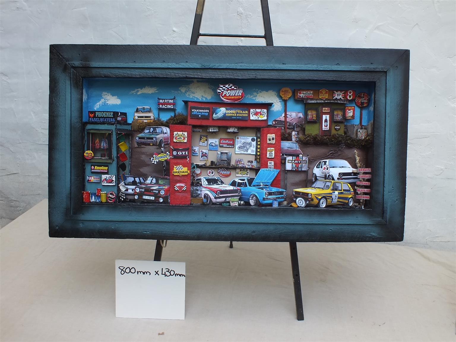 Vintage City Golf Garage 3 D Diorama for Sale
