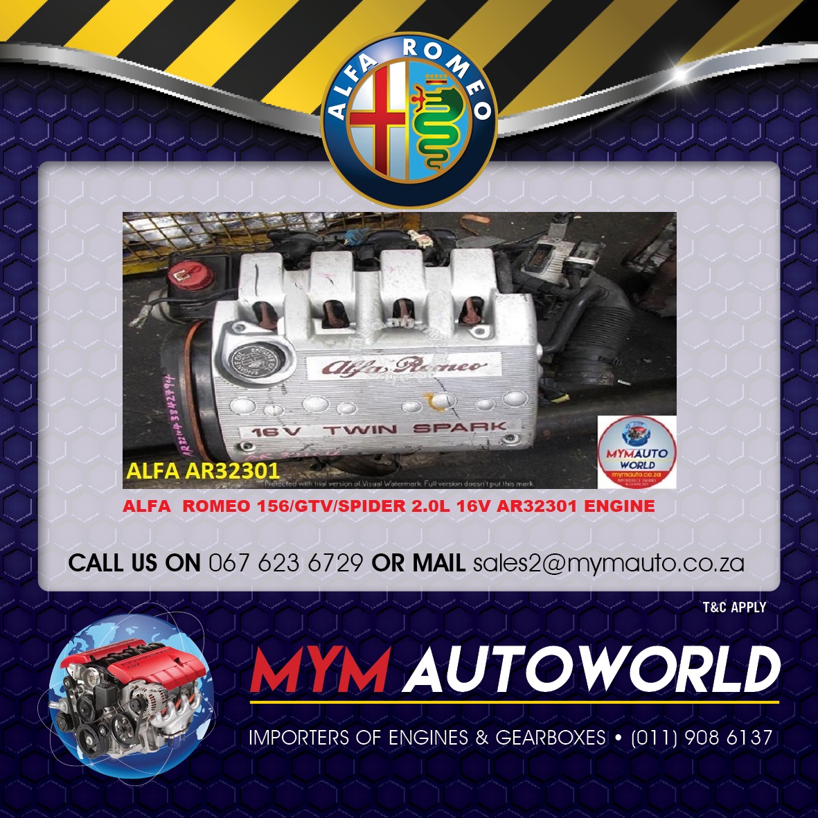 ALFA ROMEO 156 GTV SPIDER 2.0 16V AR32301 ENGINE - Private Seller ALFA ROMEO 156 GTV SPIDER 2.0 16V AR32301 ENGINE - Private Seller