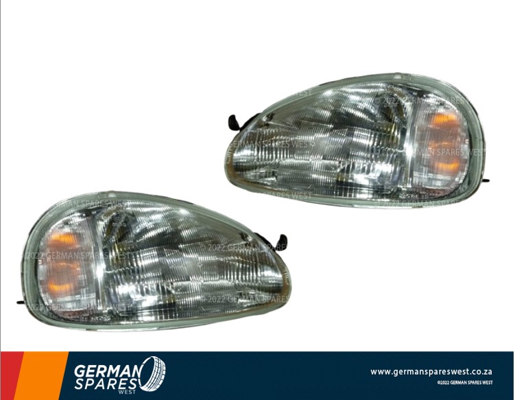 OPEL CORSA B NEW PLAIN HEADLIGHTS FOR SALE