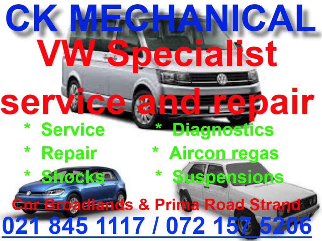 VW service and repair Specialist available.