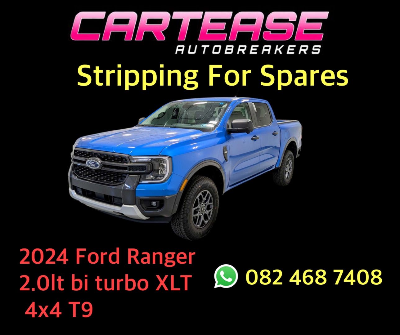 2024 Ford Ranger 2.0 BI Turbo XLT 4x4 T9 Stripping For Spares - Private Seller 2024 Ford Ranger 2.0 BI Turbo XLT 4x4 T9 Stripping For Spares - Private Seller