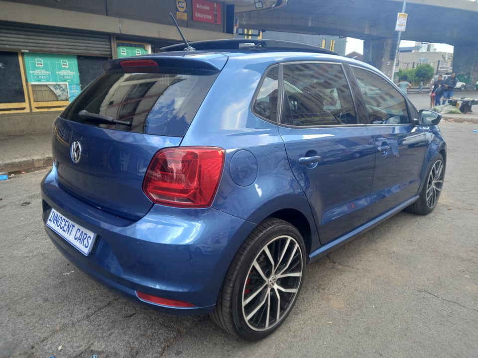 2015 VW POLO TSI RLINE 1.2 PETROL, MANUAL TRANSMISSION, BLUE COLOUR