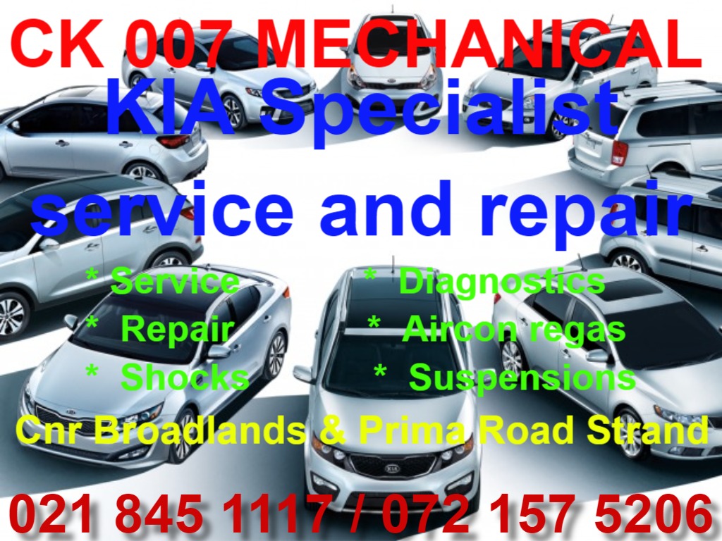 Kia service and repair Specialist available.