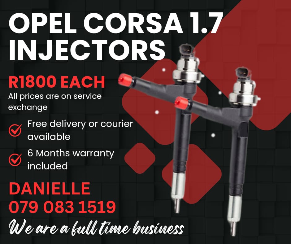 OPEL CORSA 1.7 INJECTORS FOR SALE WITH WARRANTY INCLUDED - Private Seller OPEL CORSA 1.7 INJECTORS FOR SALE WITH WARRANTY INCLUDED - Private Seller