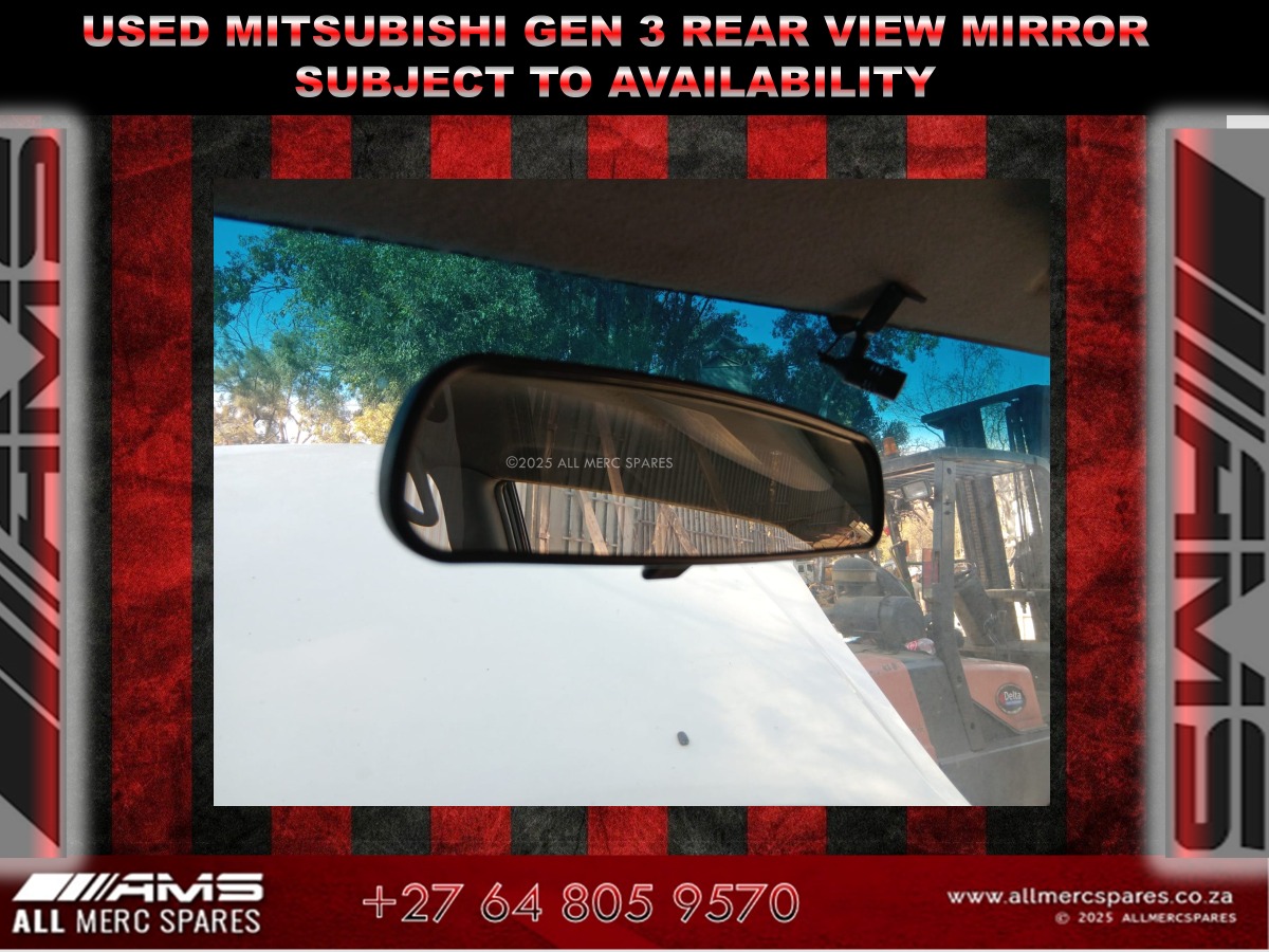 USED MITSUBISHI GEN 3 REAR VIEW MIRROR SUBJECT TO AVAILABILITY - Private Seller