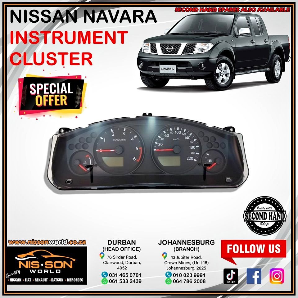 NISSAN NAVARA INSTRUMENT CLUSTER - Private Seller NISSAN NAVARA INSTRUMENT CLUSTER - Private Seller