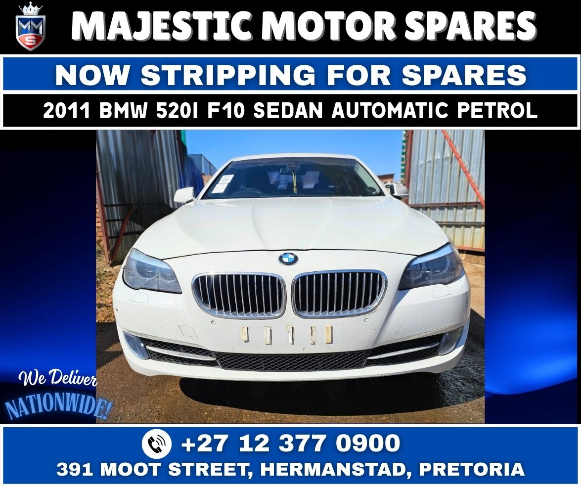 2011 BMW 520i F10 Sedan Automatic Petrol Now stripping for used spares! - Private Seller 2011 BMW 520i F10 Sedan Automatic Petrol Now stripping for used spares! - Private Seller