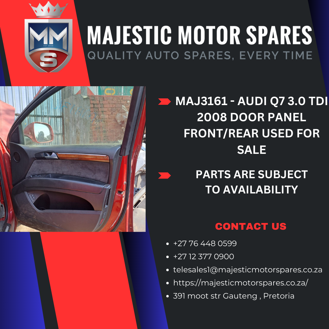 2008 Audi Q7 3.0 TDI Door panel front & rear used - Private Seller 2008 Audi Q7 3.0 TDI Door panel front & rear used - Private Seller