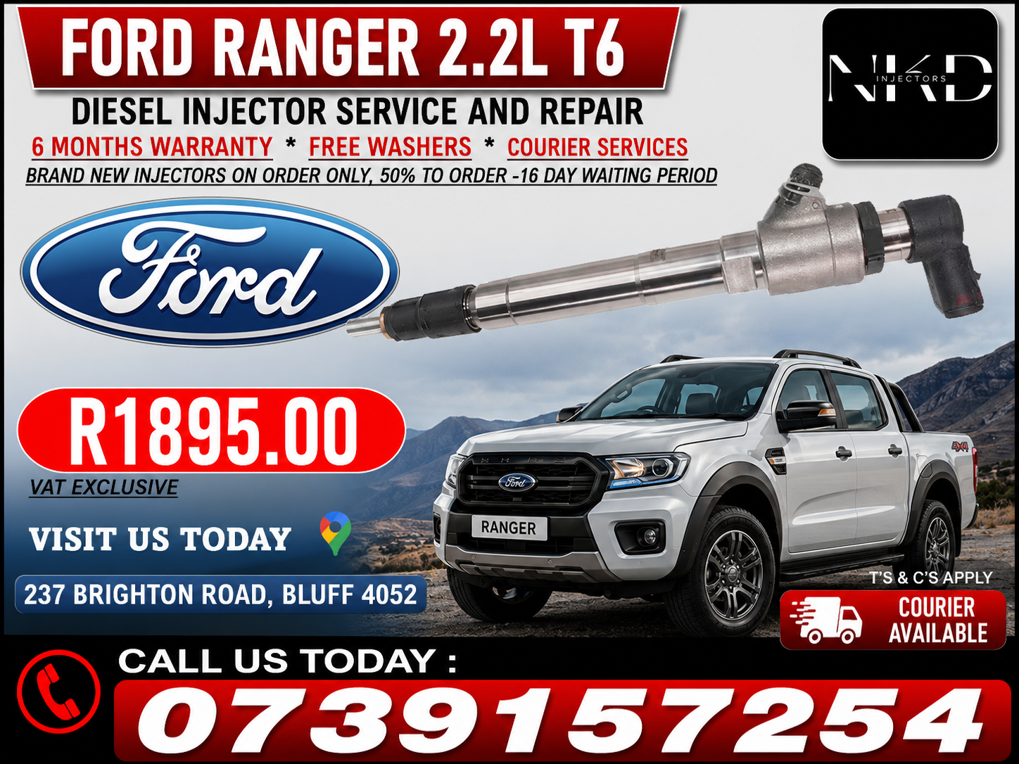 Ford_Ranger_2.2L_Diesel_Injectors_On_Recondition - Private Seller Ford_Ranger_2.2L_Diesel_Injectors_On_Recondition - Private Seller