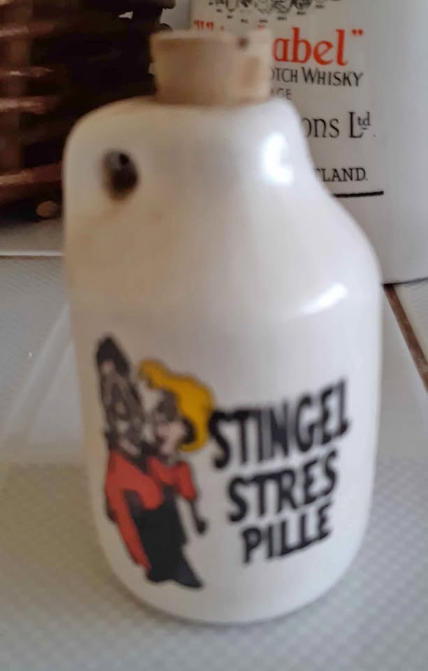 Mancave collectable, ceramic bottle, no cracks, no chips