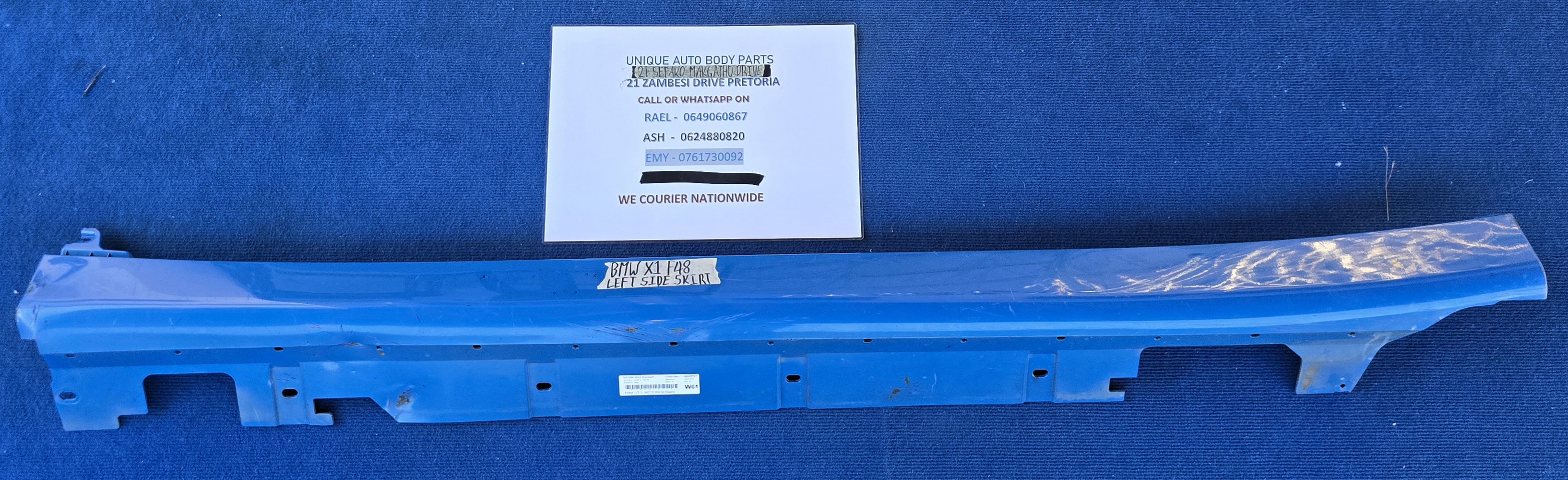 BMW X1 F48 Left Side Skirt BMW X1 F48 Left Side Skirt