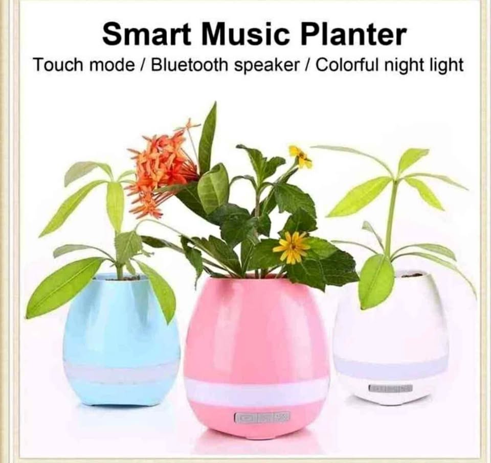 Smart  plant music pot usb Bluetooth wireless speaker