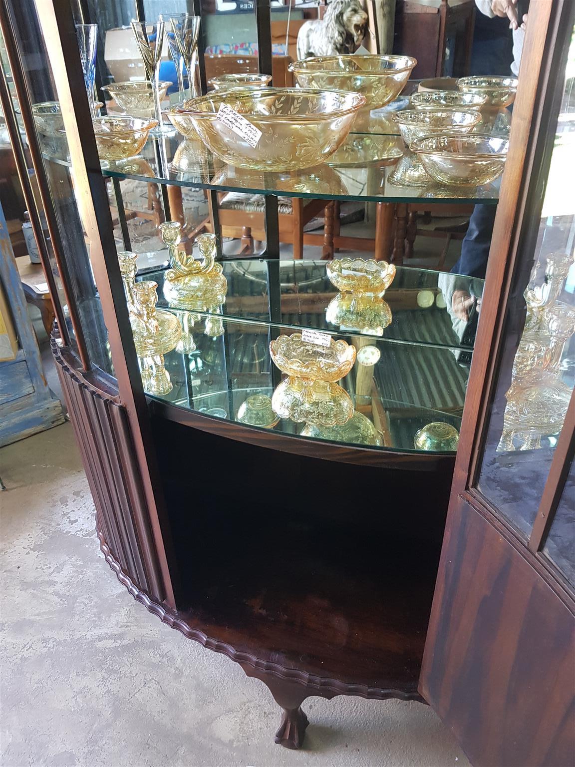 Grand Old Crystal HalfMoon Display Circa 1950's. Junk Mail