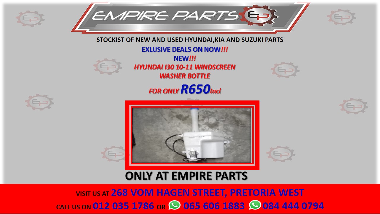 HYUNDAI I10 10-11 WINDSCREEN WASHER BOTTLE FOR SALE - Private Seller HYUNDAI I10 10-11 WINDSCREEN WASHER BOTTLE FOR SALE - Private Seller