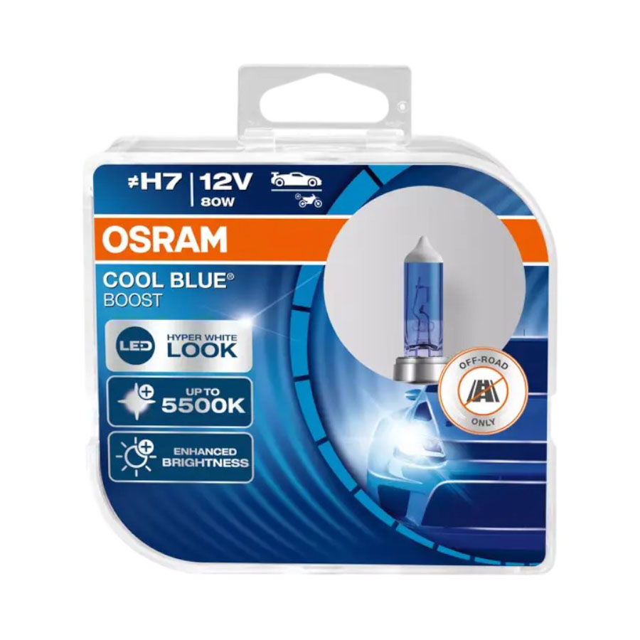 Osram H7 Cool Blue Boost 80w Bulbs (Pair)