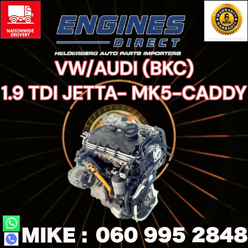 Import Low mileage VW/AUDI 1.9 TDI Engine for sale.