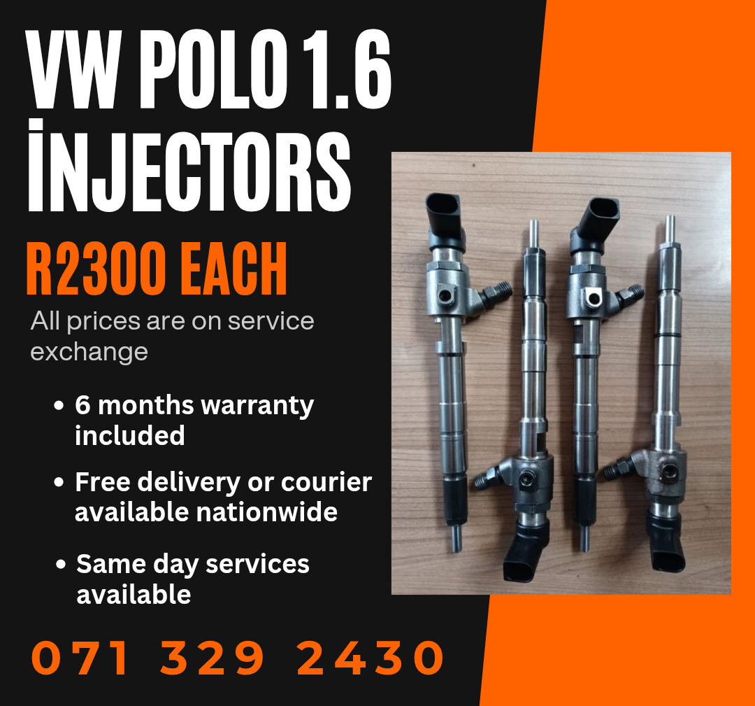VW POLO 1.6 DIESEL INJECTORS FOR SALE WITH WARRANTY - Private Seller VW POLO 1.6 DIESEL INJECTORS FOR SALE WITH WARRANTY - Private Seller