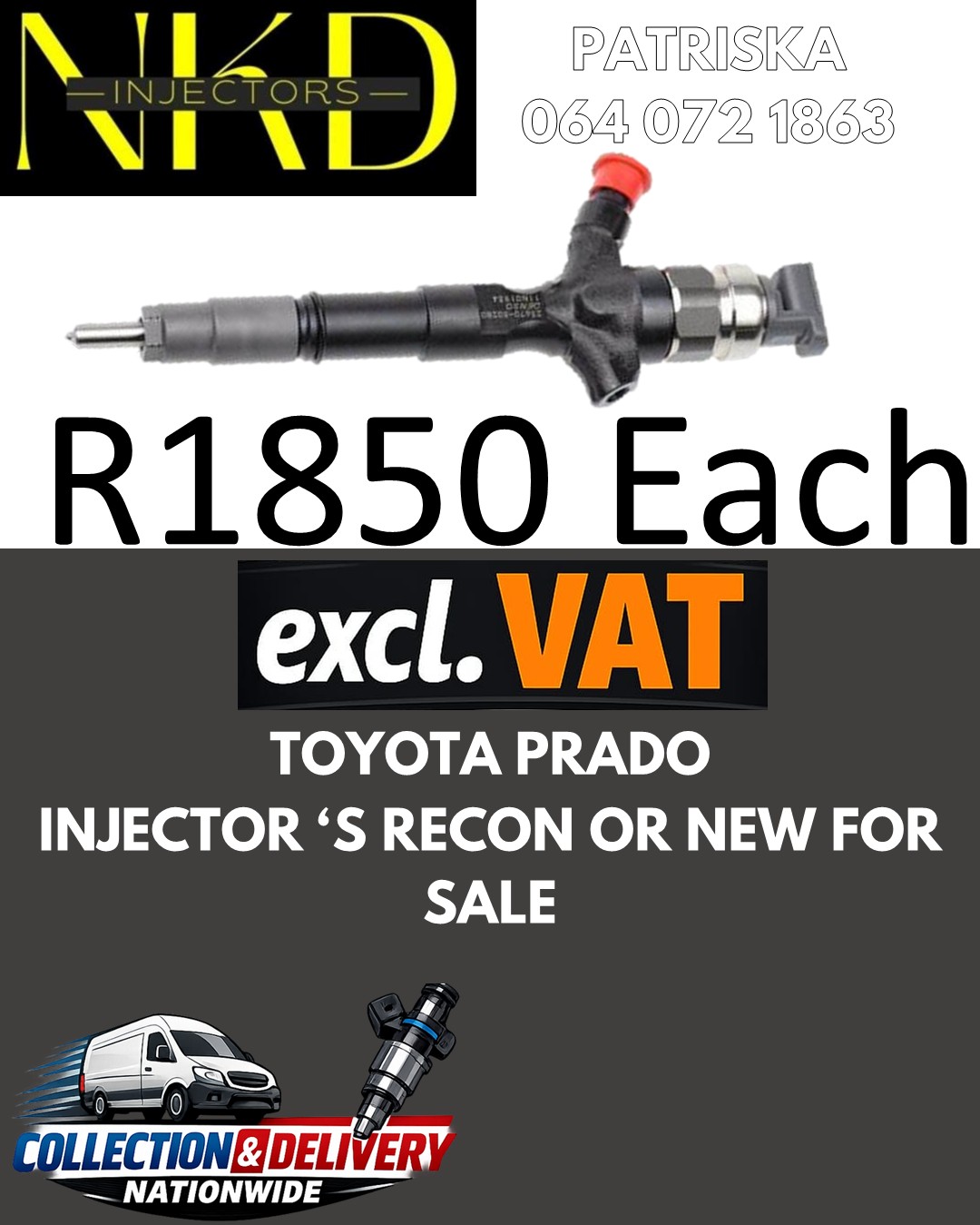 TOYOTA PRADO - PERFORMANCE DIESEL INJECTORS - Private Seller TOYOTA PRADO - PERFORMANCE DIESEL INJECTORS - Private Seller
