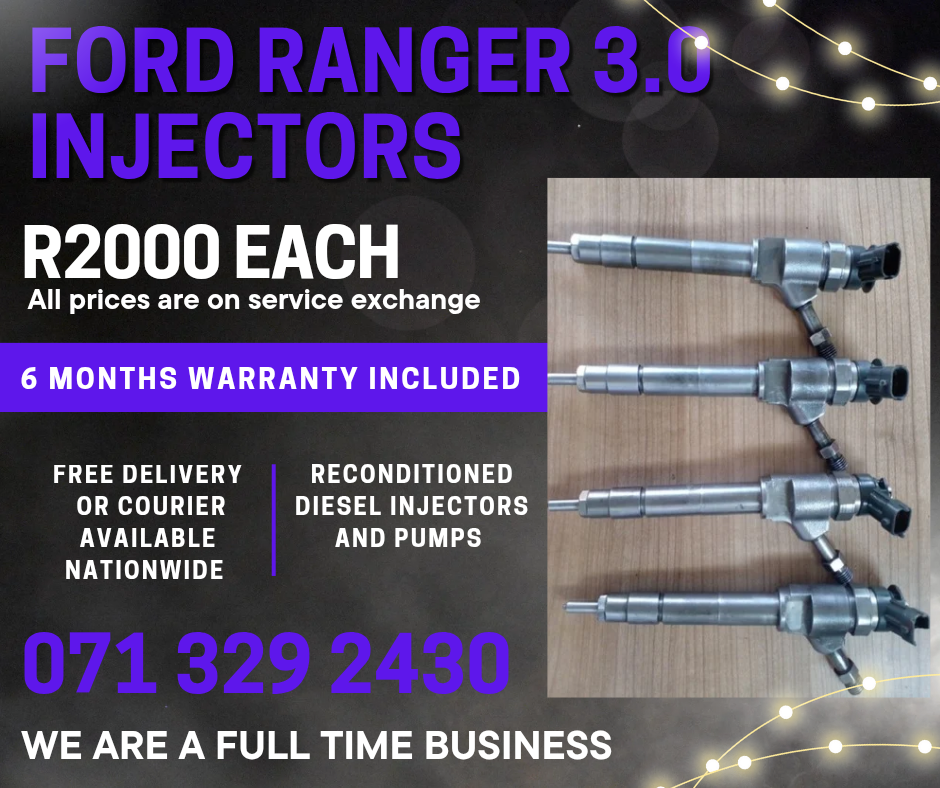 FORD RANGER 3.0 INJECTORS FOR SALE WITH WARRANTY INCLUDED - Private Seller FORD RANGER 3.0 INJECTORS FOR SALE WITH WARRANTY INCLUDED - Private Seller