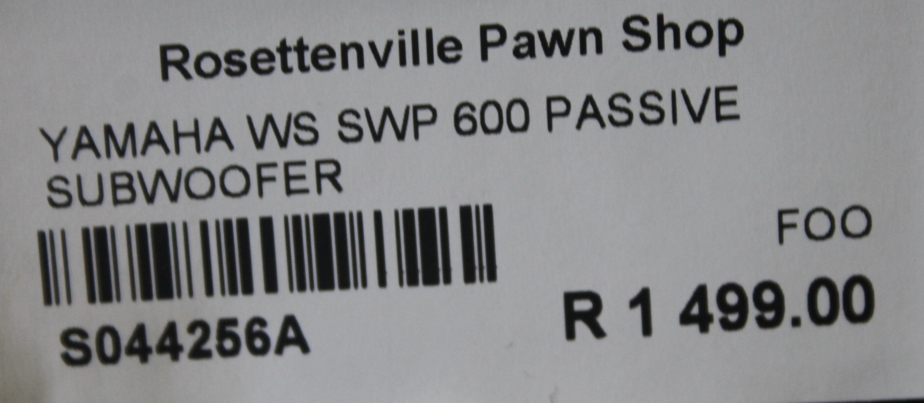 Yamaha wa swp 600 passive subwoofer S044256A #Rosettenvillepawnshop