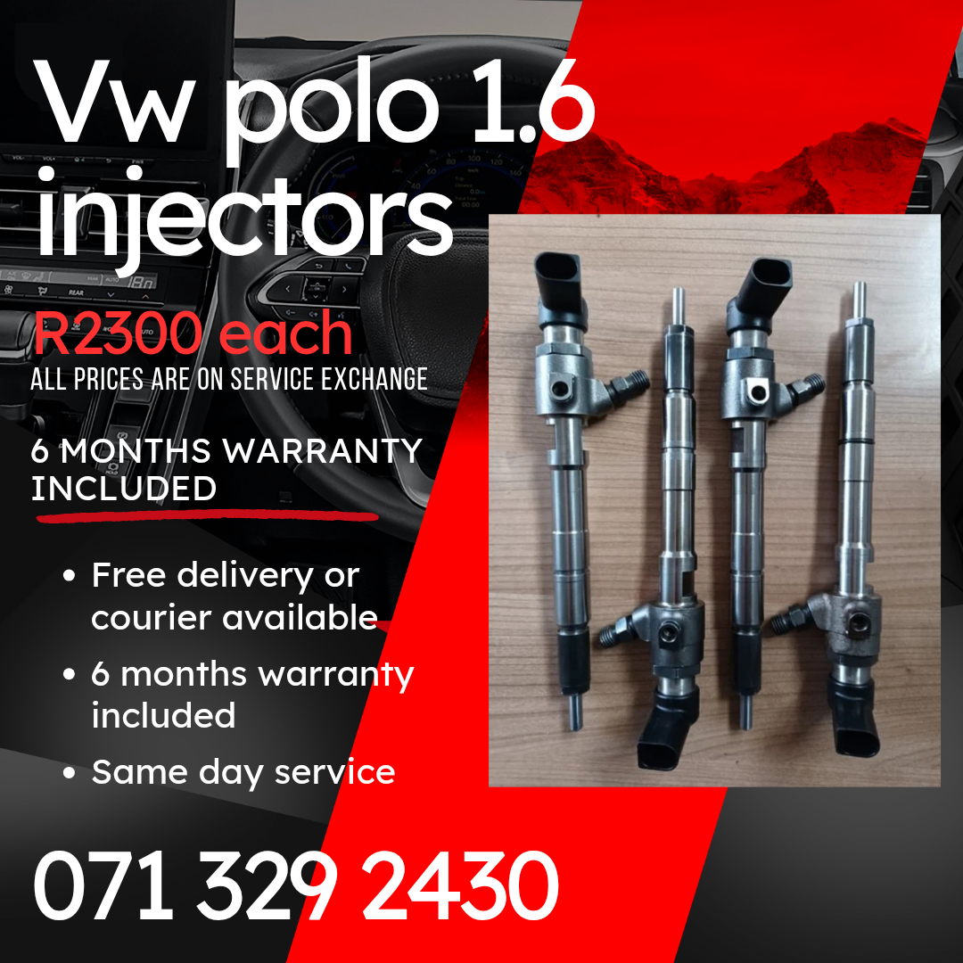 VW POLO 1.6 INJECTORS FOR SALE WITH WARRANTY INCLUDED - Private Seller VW POLO 1.6 INJECTORS FOR SALE WITH WARRANTY INCLUDED - Private Seller