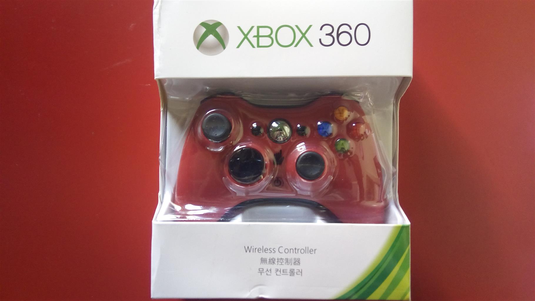 red wireless xbox controller