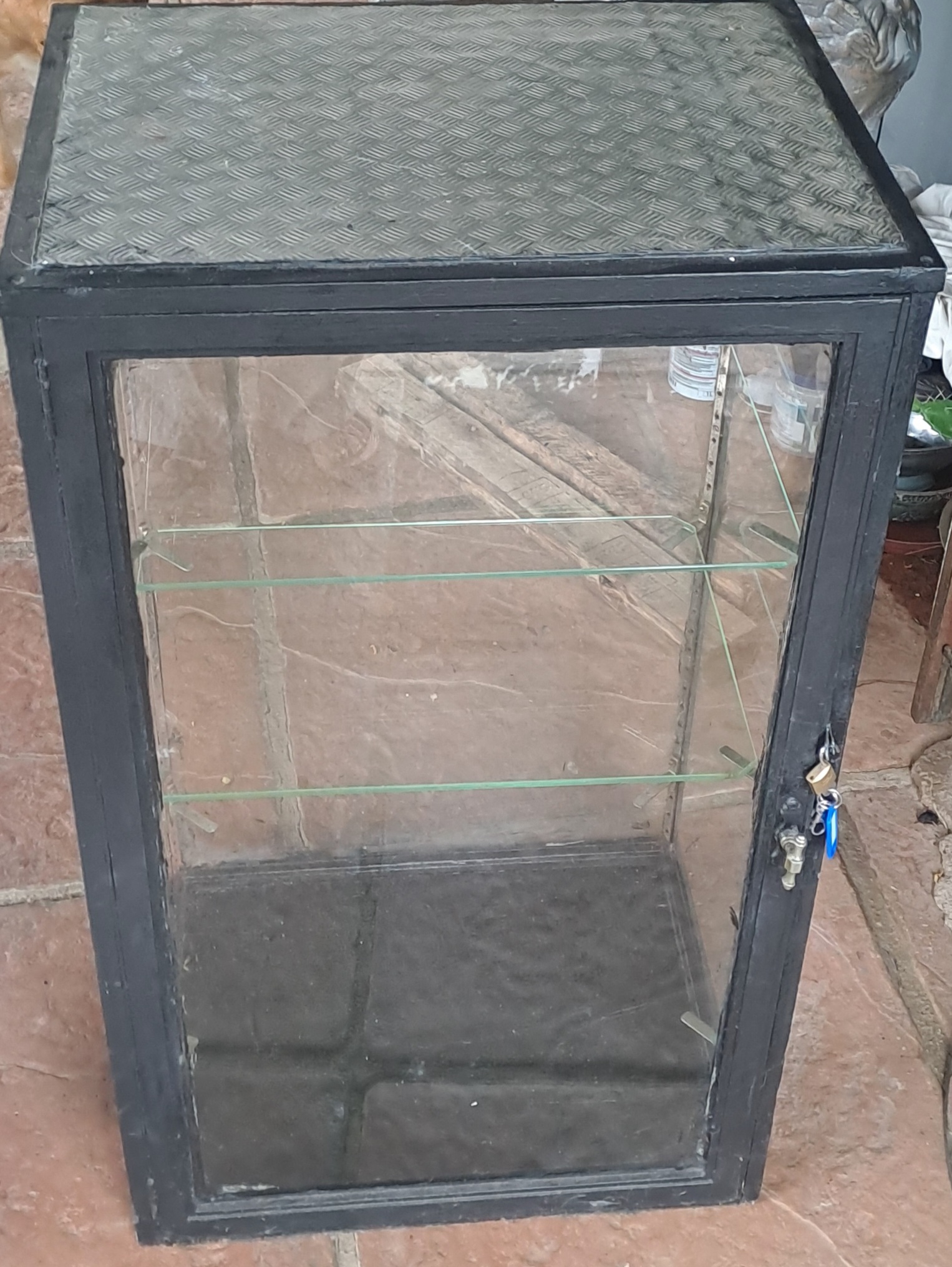 Antique glass cabinet
