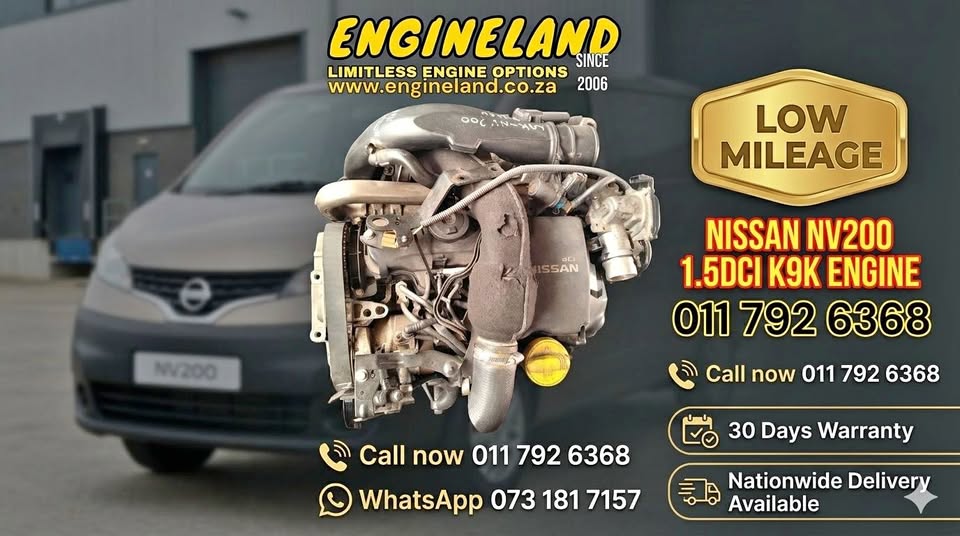 Nissan NV200 1.5dci K9K engine - Private Seller Nissan NV200 1.5dci K9K engine - Private Seller
