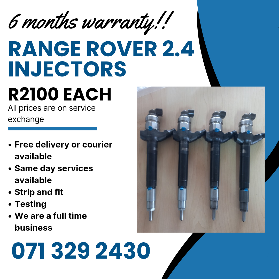 RANGE ROVER 2.4 DIESEL INJECTORS FOR SALE WITH WARRANTY - Private Seller RANGE ROVER 2.4 DIESEL INJECTORS FOR SALE WITH WARRANTY - Private Seller