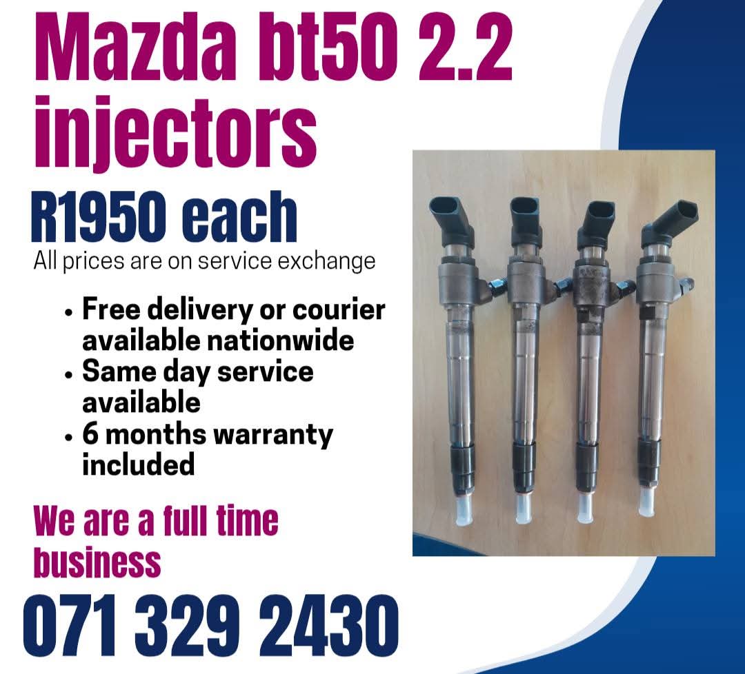 MAZDA BT50 2.2 INJECTORS FOR SALE WITH WARRANTY INCLUDED - Private Seller MAZDA BT50 2.2 INJECTORS FOR SALE WITH WARRANTY INCLUDED - Private Seller