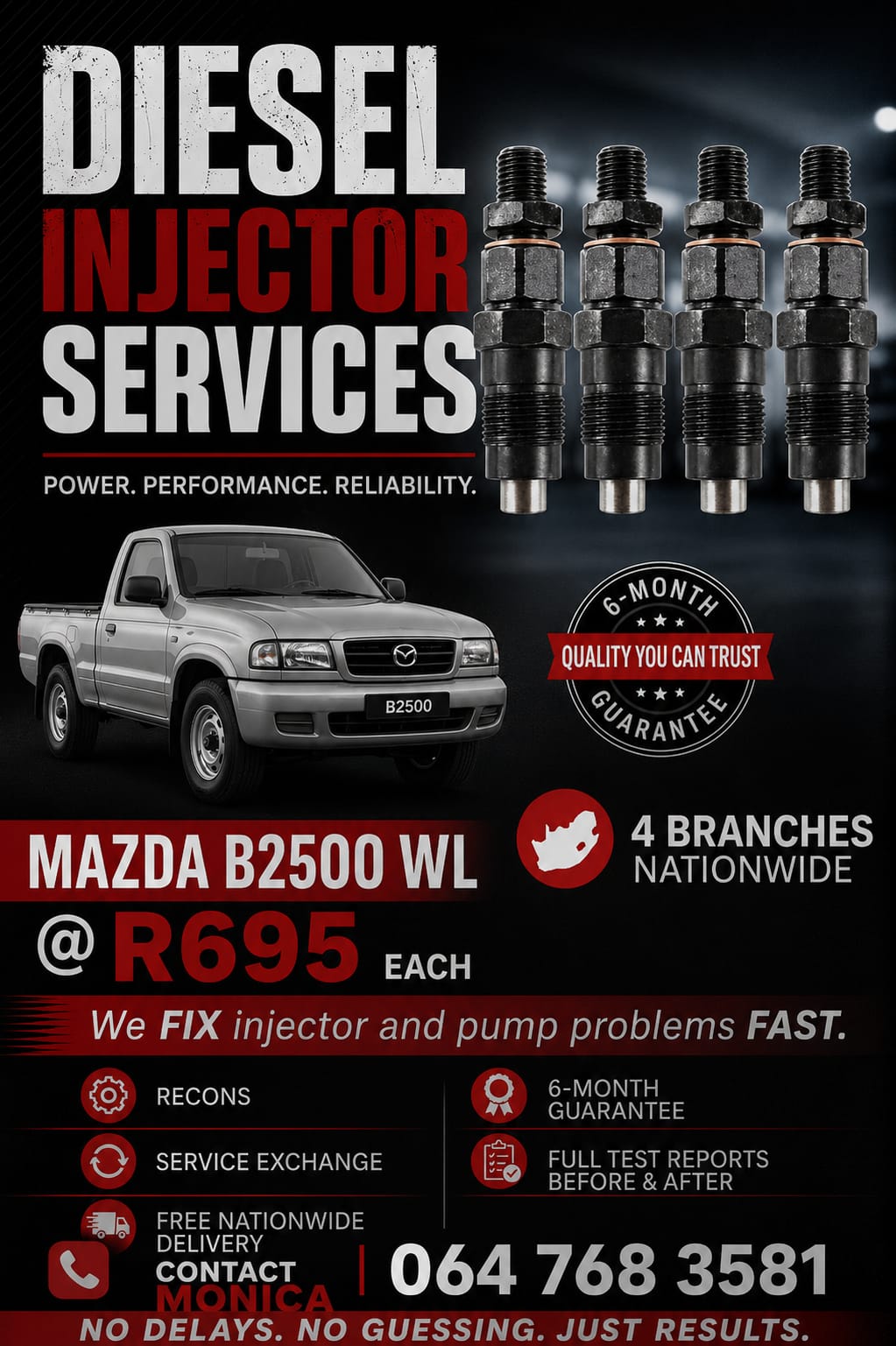 MAZDA B2500 WL FAST QUOTES ON DIESEL INJECTORS & PUMPS - Private Seller MAZDA B2500 WL FAST QUOTES ON DIESEL INJECTORS & PUMPS - Private Seller