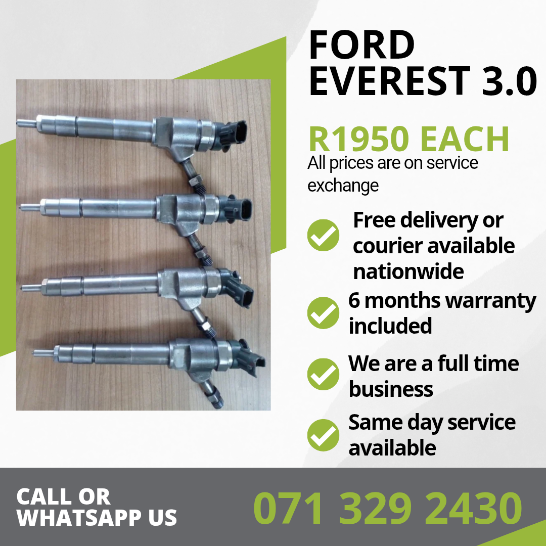 FORD EVEREST 3.0 INJECTORS FOR SALE WITH WARRANTY - Private Seller FORD EVEREST 3.0 INJECTORS FOR SALE WITH WARRANTY - Private Seller