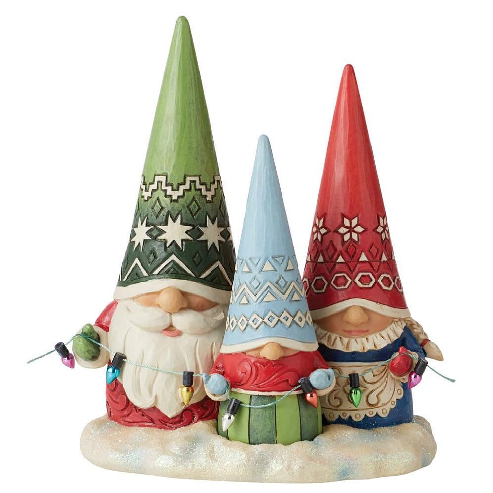 Family of Gnomes by Jim Shore, British Telephone Booth