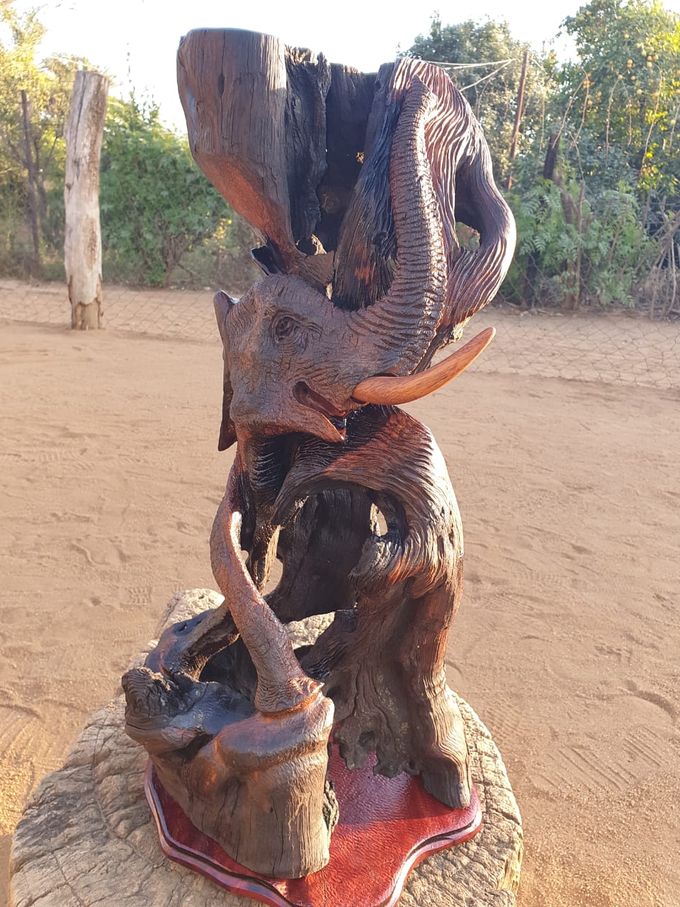 Stand,carved out of ironwood Stand,carved out of ironwood